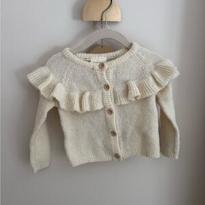 Laura Ashley Cream Knit Baby Cardigan